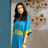 Amira Aloui Blue Oriental Dress