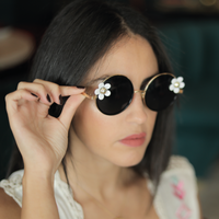 Black Daisy Sunglasses from Bana Sunglasses