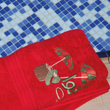 Mix & Match Beach Towel - Candy Red