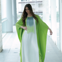 Green Tasseled Abaya