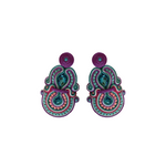 Multicolor Flowy Earrings