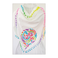 Hand Embroidered Scarf - Multicolor