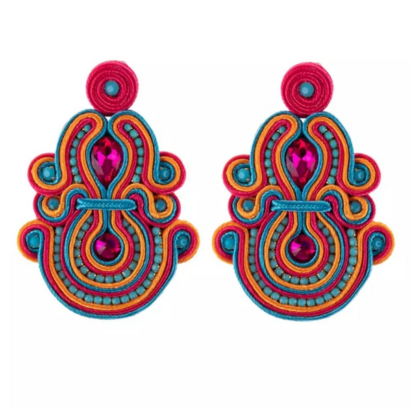 Soutache Earring - Large Size (Multicolor)